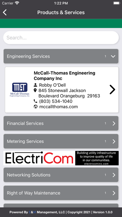 NC Electric Co-ops Directory Screenshot