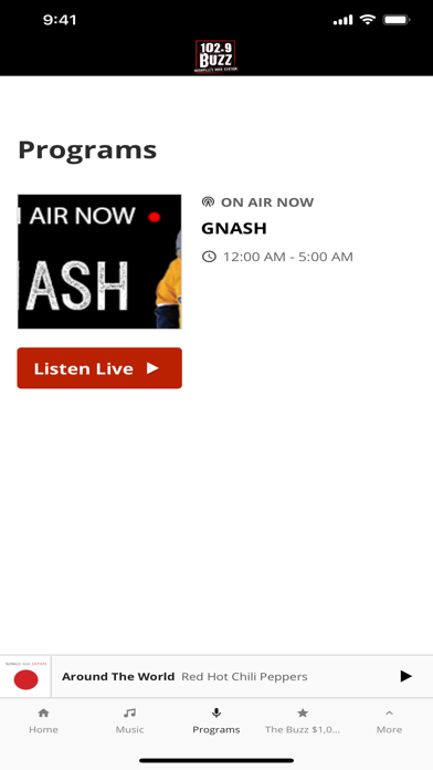 102.9 The Buzz Screenshot