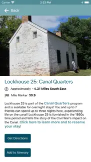 c&o canal explorer iphone screenshot 2