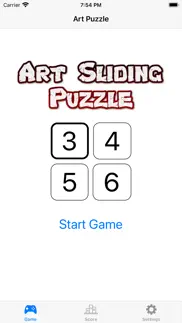art sliding puzzle iphone screenshot 1