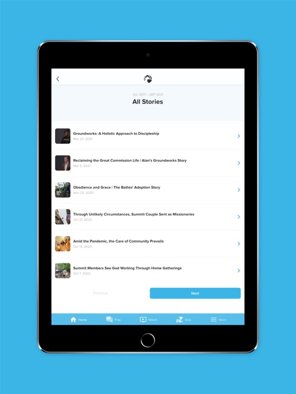 The Summit Church iPad screenshot 5 - Lifestyle app