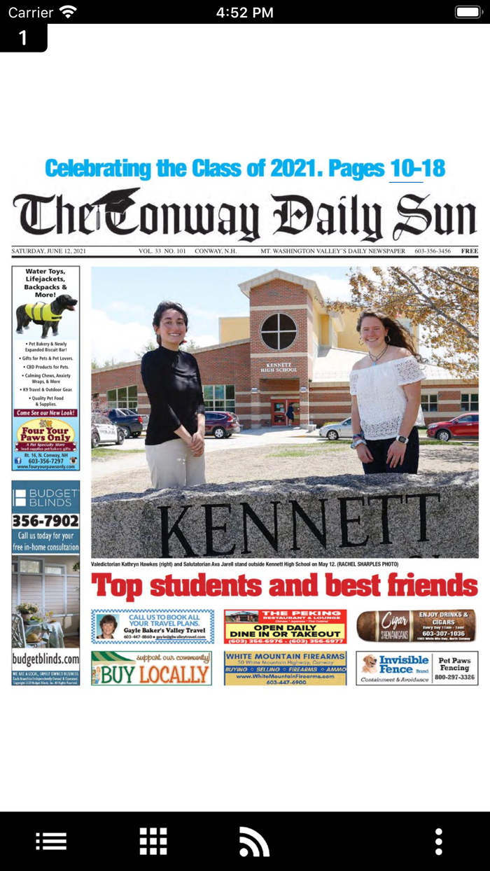 The Conway Daily Sun Replica