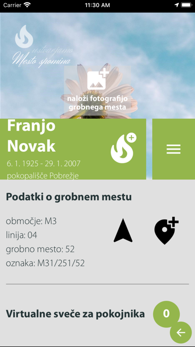 Mesto spomina Screenshot 3 - AppWisp.com Mesto spomina Screenshot 3 - AppWisp.com