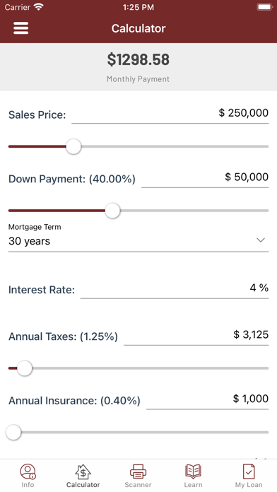 BankSouth Mortgage ReadyLoan Screenshot