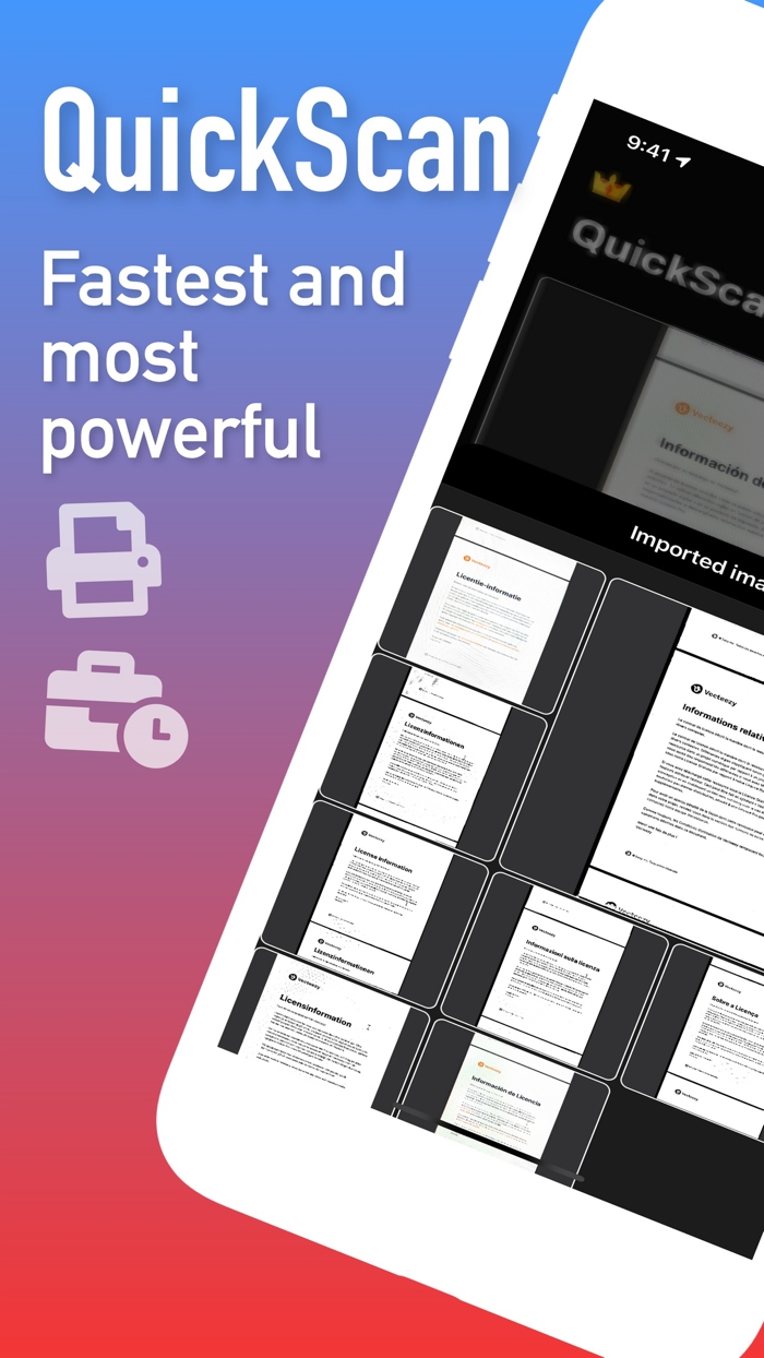 Quickscan to PDF OCR JPG TXT