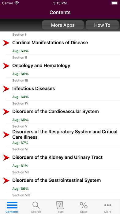 Harrison's Board Review, 20/E Screenshot