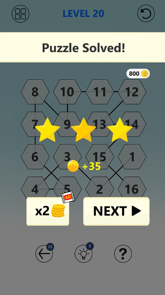 #5. Numbers Connect Puzzle (iOS) 由: Ha Hoang