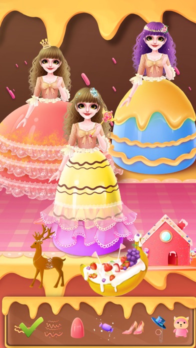 Queen Skirt Cake Making Screenshot