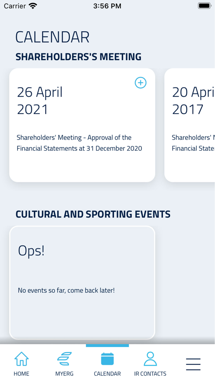 ERG Investor Relations