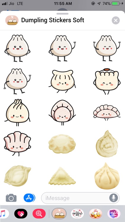 Dumplings Stickers Soft
