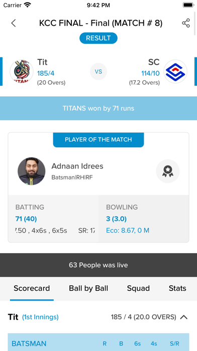 Kuwait Cricket Club Screenshot