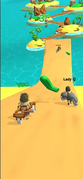 Game screenshot Caveman Race 3D apk