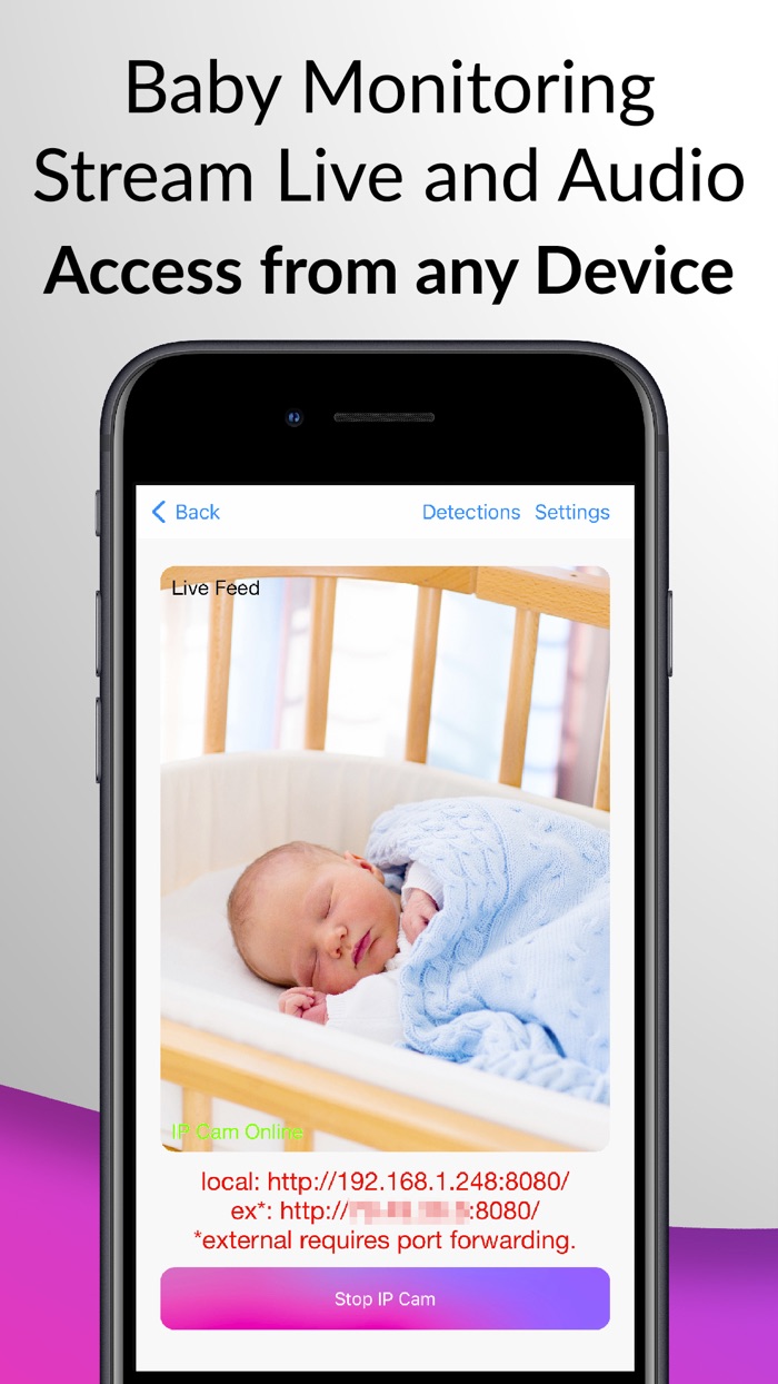 Phone IP Camera Surveillance