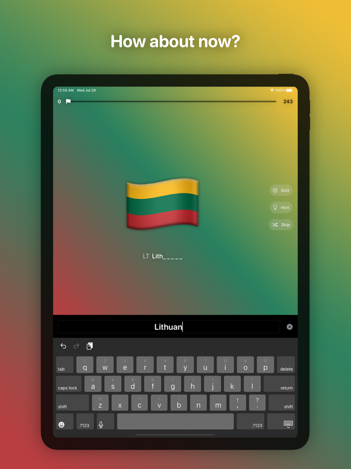 Guess the Flag – World Quiz