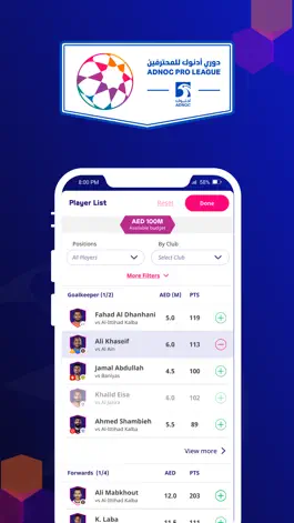 Game screenshot ADNOC PRO LEAGUE Fantasy hack