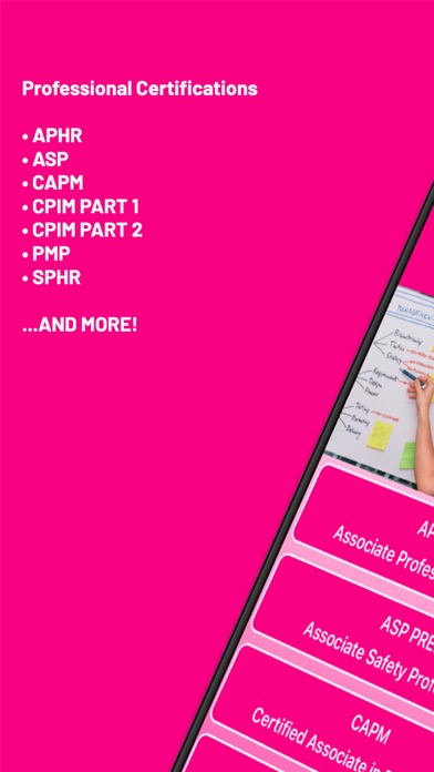 Professional Prep PMP,PHR,CPIM Screenshot