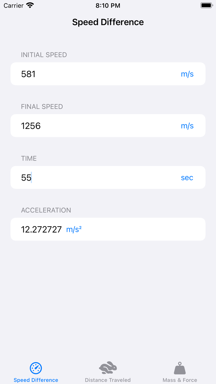 Acceleration Calculator Pro