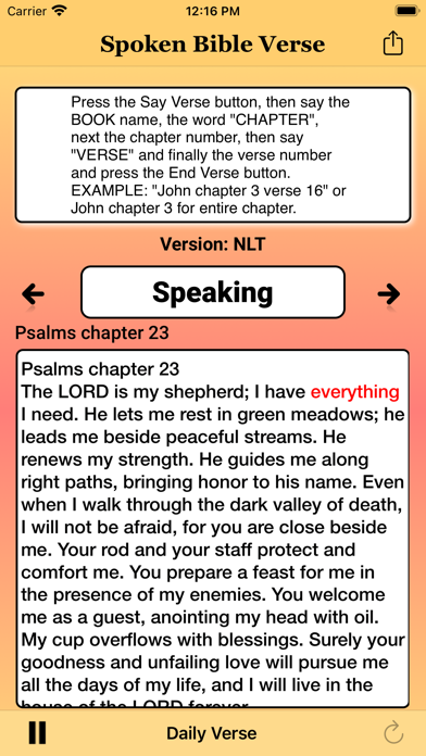 Spoken Verse Screenshot