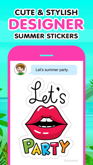 Screenshot #3 pour Stylish Summer Stickers