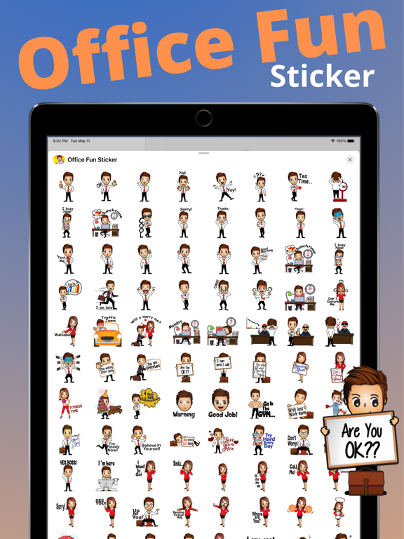 Screenshot #6 pour Office Fun Sticker