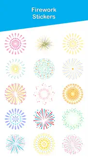 fireworks stickers pack iphone screenshot 1