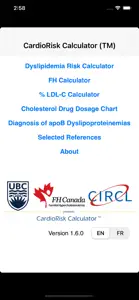 CardioRisk Calculator screenshot #2 for iPhone