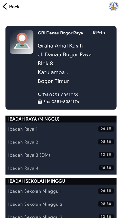 GBI Danau Bogor Raya Screenshot