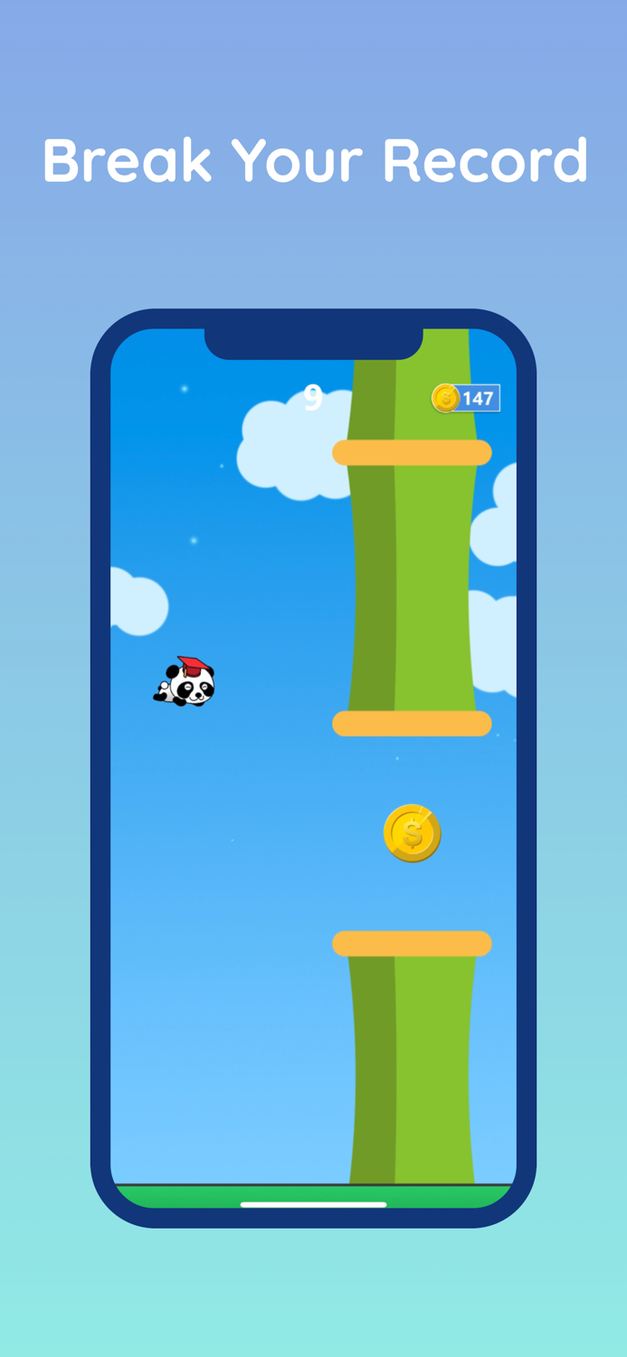 Flappy Panda Bear like a Bird