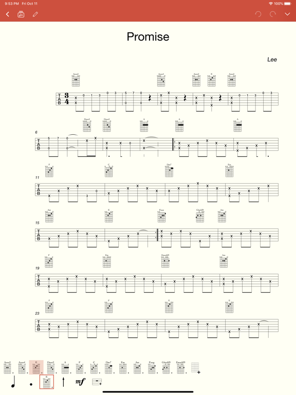 Screenshot #4 pour Guitar Notation Pro