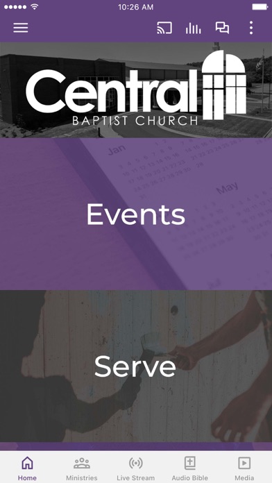 Conway Central Church Screenshot