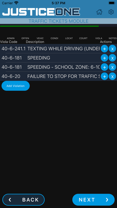 Courtware JusticeONE Mobile Screenshot