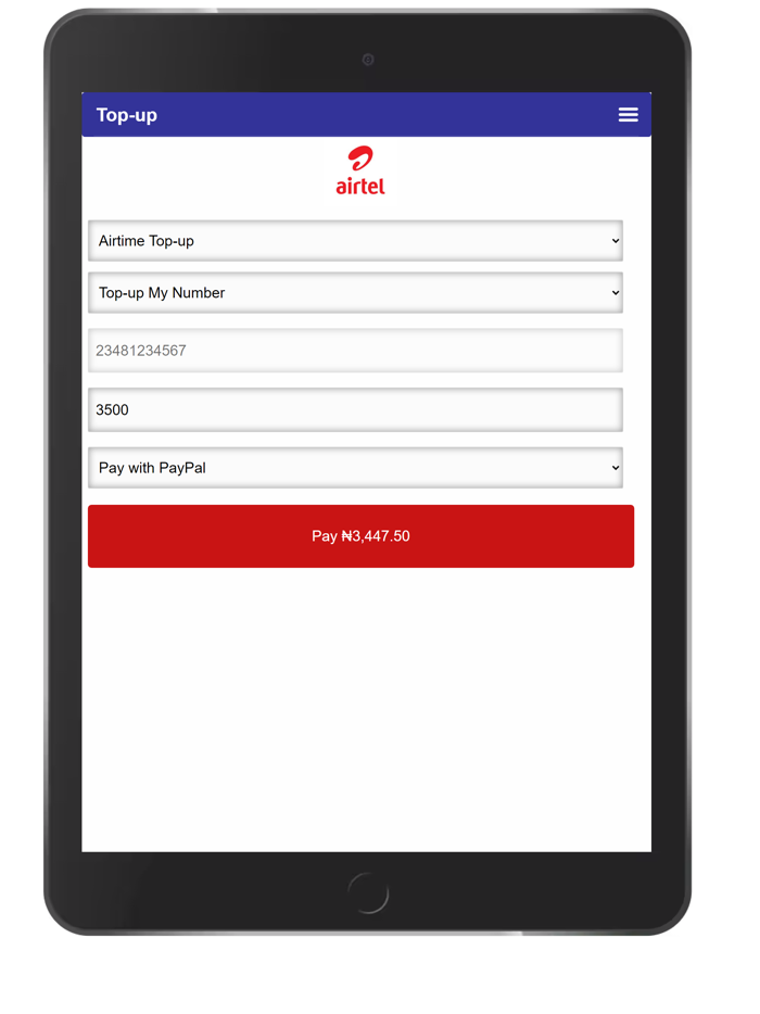 Mobile VTU - Airtime and Data