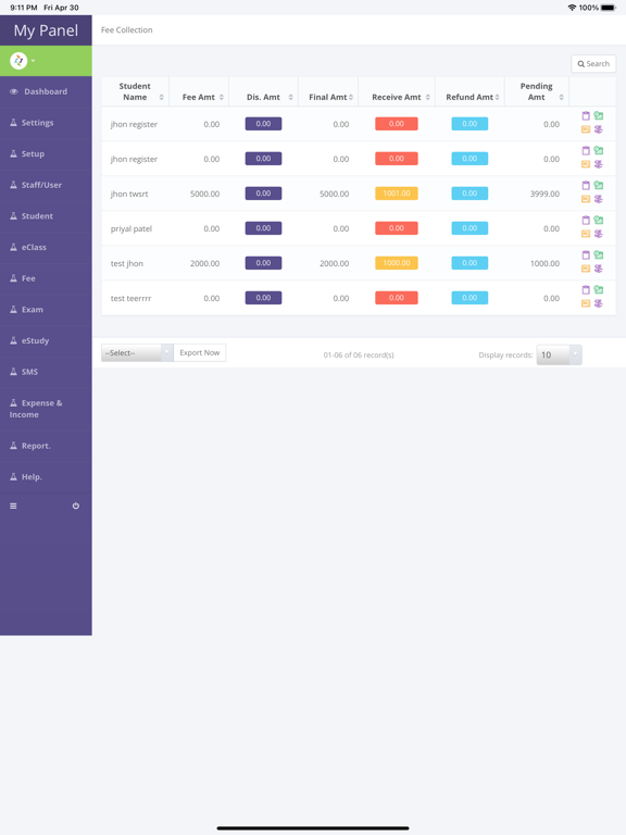 Smart Classes iPad screenshot