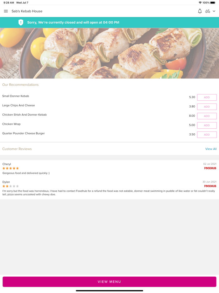 Sabs Kebab House Wirral