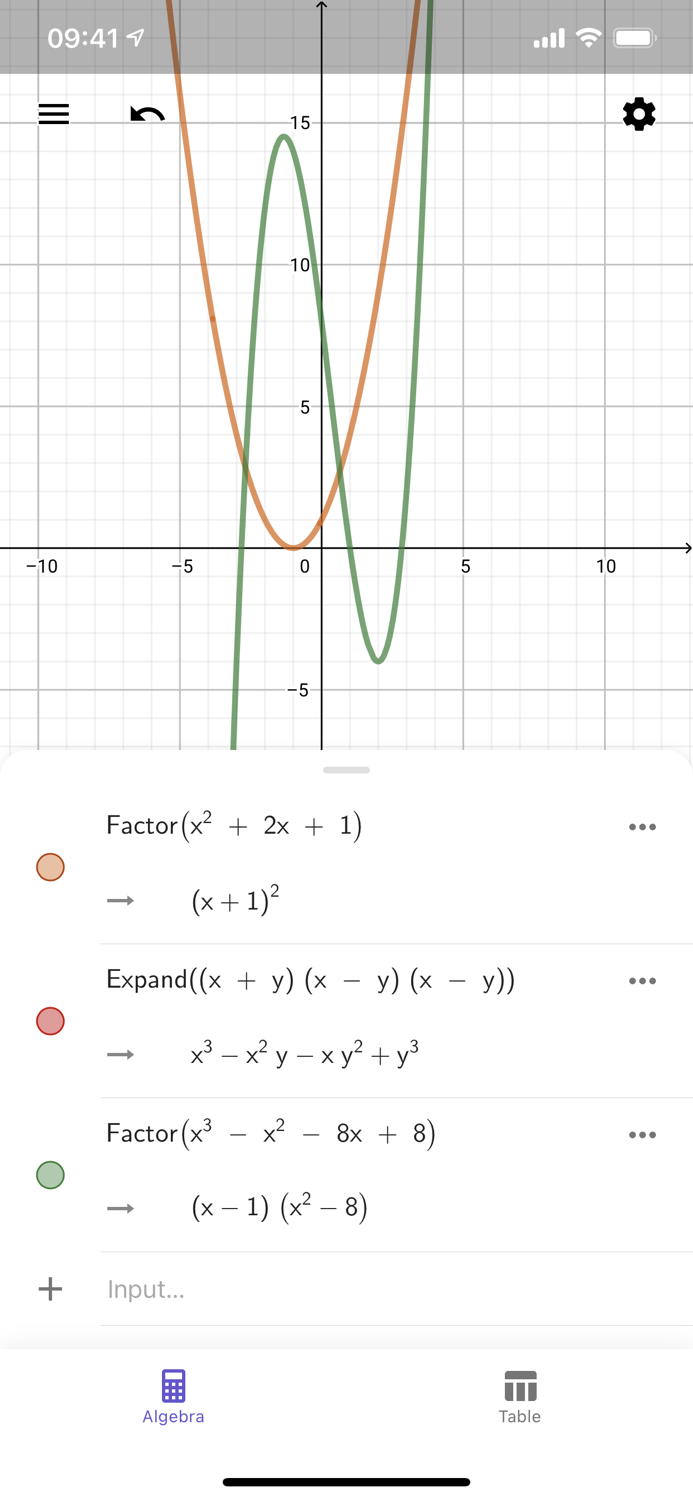 GeoGebra CAS Calculator