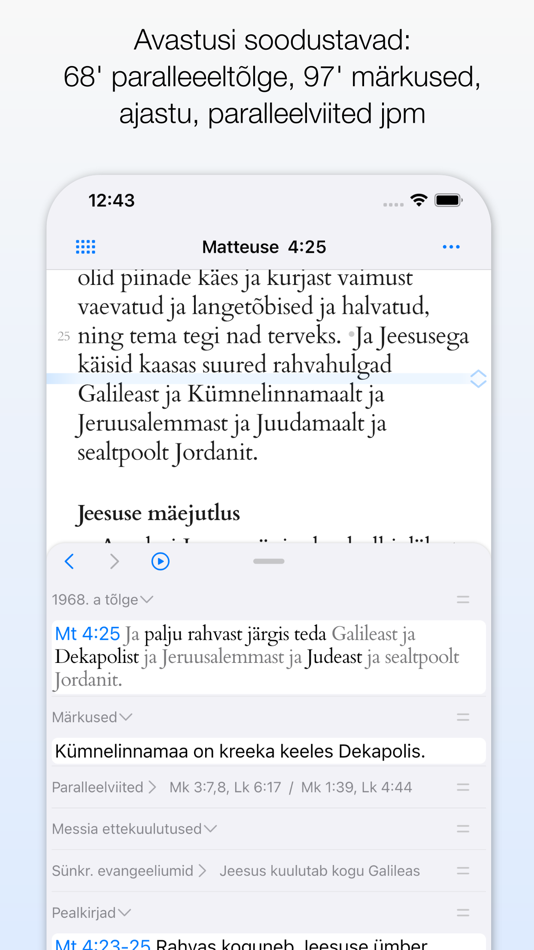 #1. Piibel+ (iOS) Podle: EKB Liit