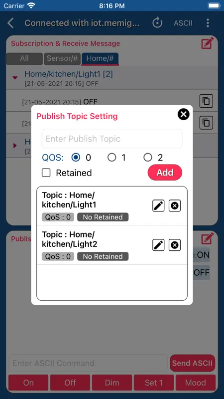 MQTT Spy screenshot 5 of 10