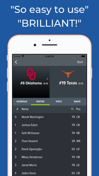 Oklahoma Football Schedules