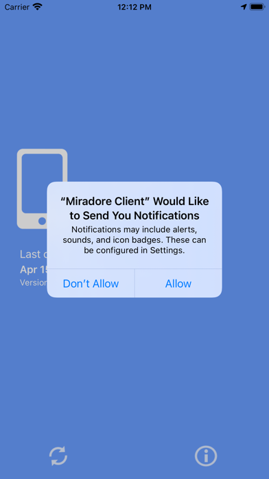 Miradore client Screenshot
