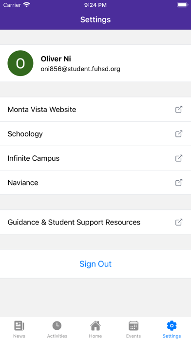 Monta Vista High School Screenshot