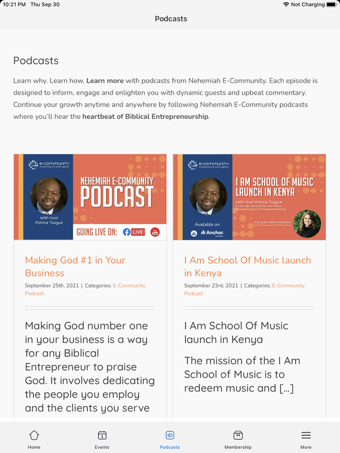 Nehemiah E-Community