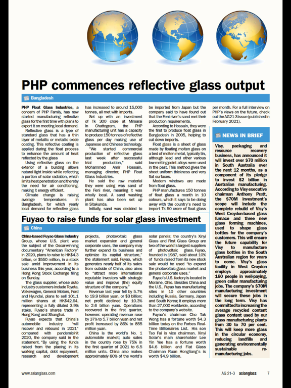 Asian Glass iPad screenshot 5 - News app