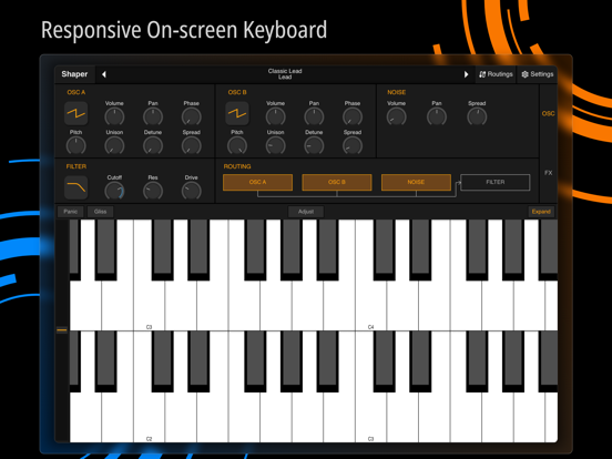 Shaper - Synthesizer iPad app afbeelding 6