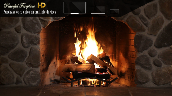 Peaceful Fireplace HD