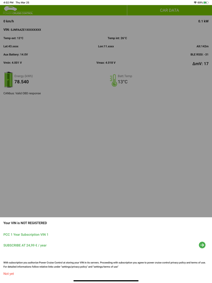 I-Pace Power Cruise Control
