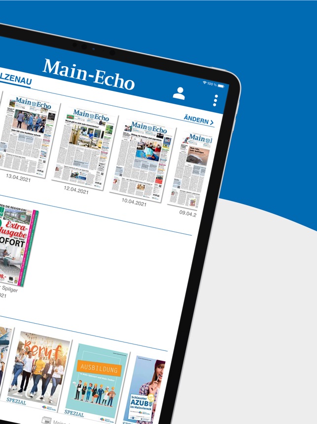 Main-Echo E-PAPER im App Store