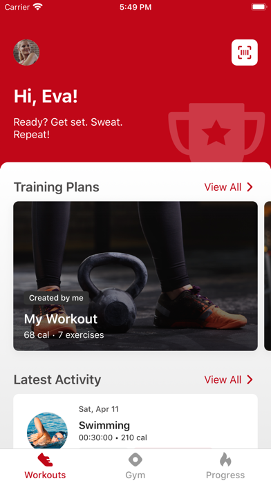 MAX FITNESS REEBOK Screenshot