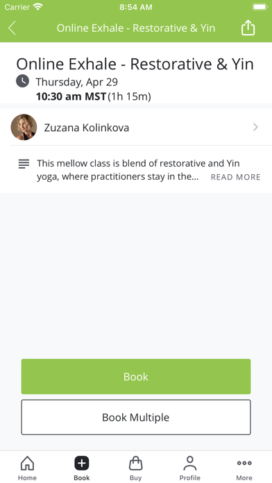 Metta Yoga Concierge Screenshot