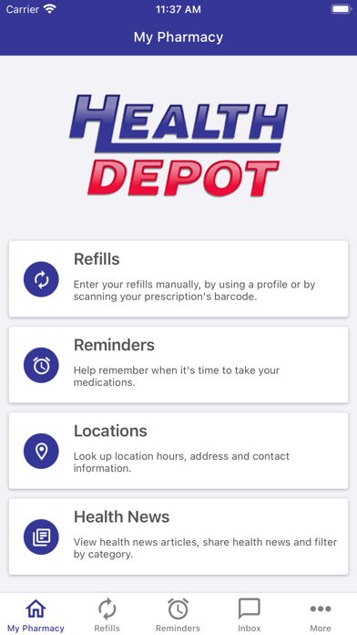 Health Depot Screenshot
