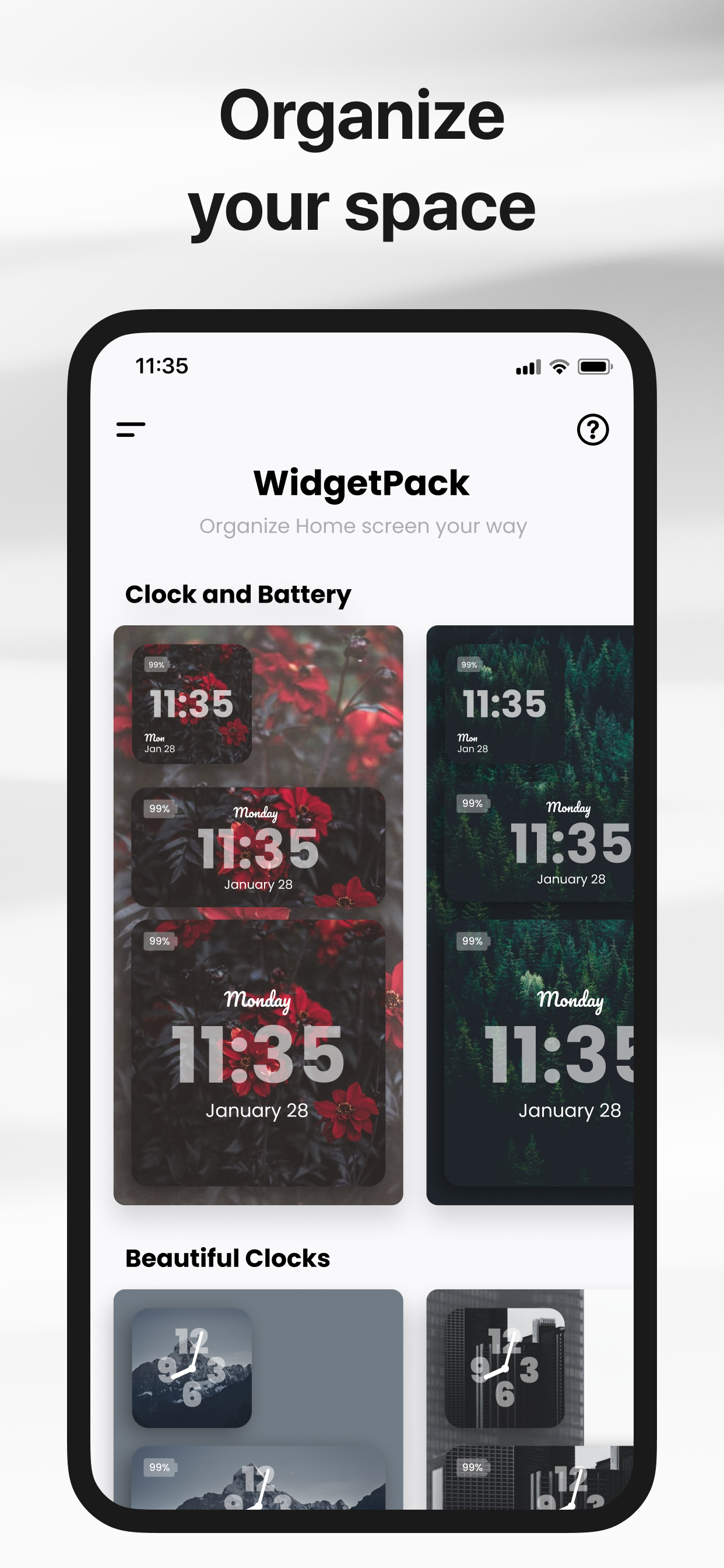 WidgetPack: Custom Screen